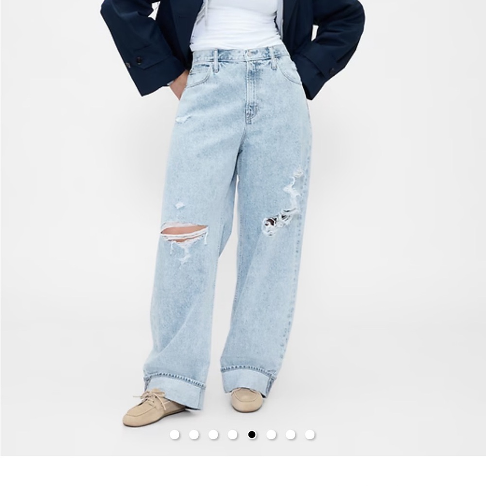 Gap High Rise Barrel Jeans